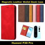 Magnetic Leather Wallet Book Case for Huawei P30 Pro/P40/P40 lite Card Slim Fit Look