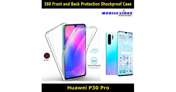 WATACHE Huawei P30 Pro Case, Clear Crystal Carbon Fiber Design Armor Protective Case With 360