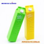 Revive iPower Milk 1 Litre Portable Power Bank 2600mAh Yellow