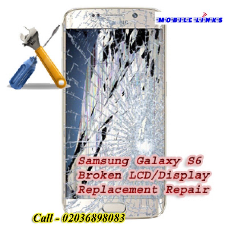 Samsung Galaxy S6 Broken Lcd Display Replacement Repair In East London