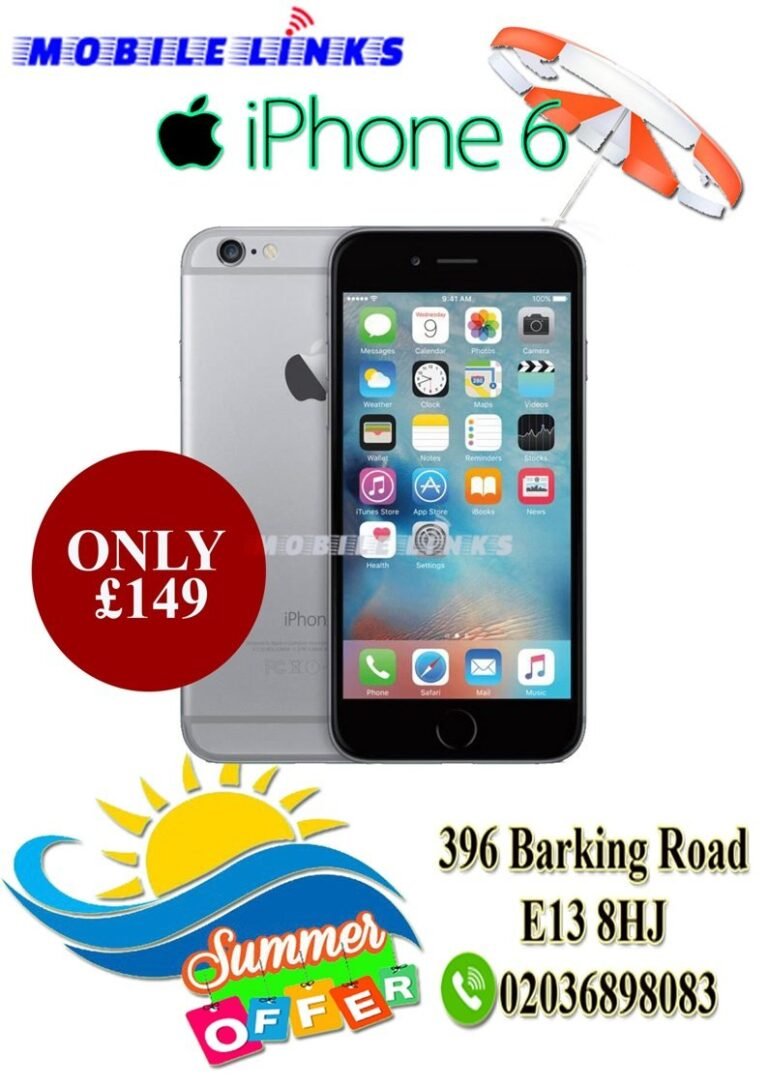 iPhone 6 16GB Summer Offer at Mobile Links E13