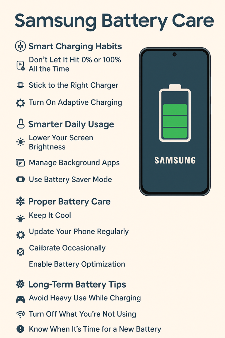 How to Keep Your Samsung Battery Healthy for the Long Run