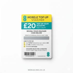 EE Mobile Top Up Voucher
