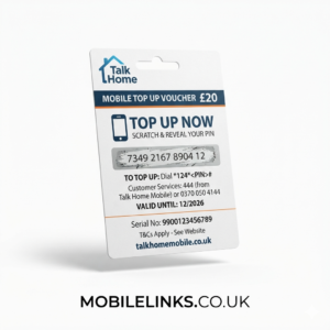 Talk Home Mobile Top Up Voucher