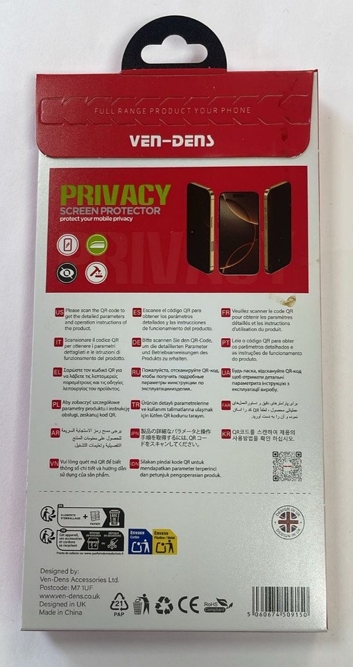 For Samsung Galaxy S25 Edge Privacy Screen Protector Anti-Spy Black Film - Image 2